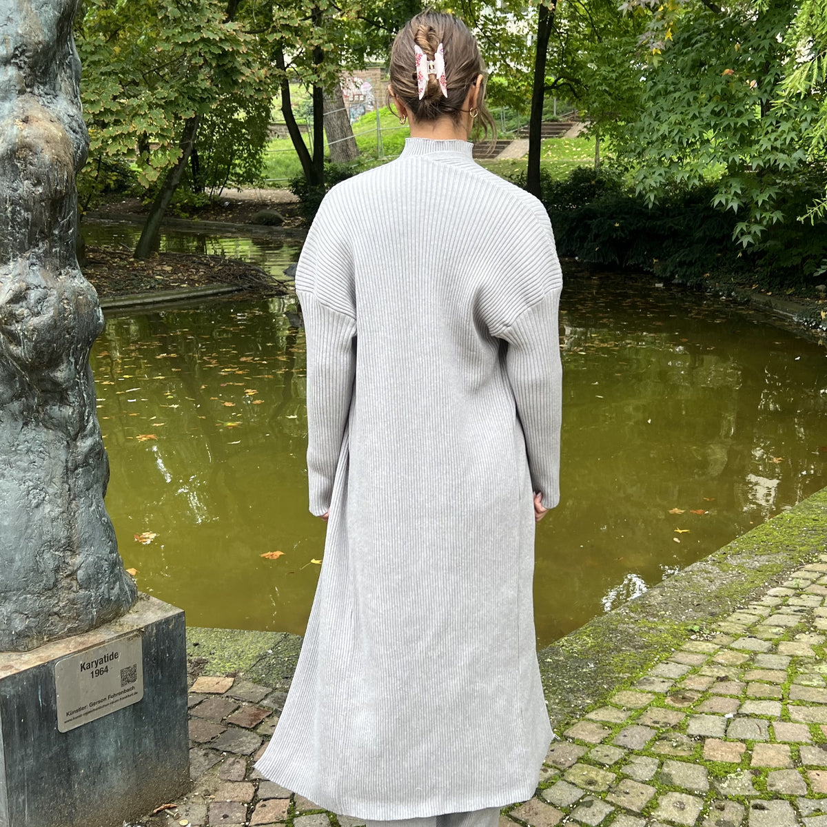 LONG RIBBED KNIT CARDIGAN – NOTFOUND