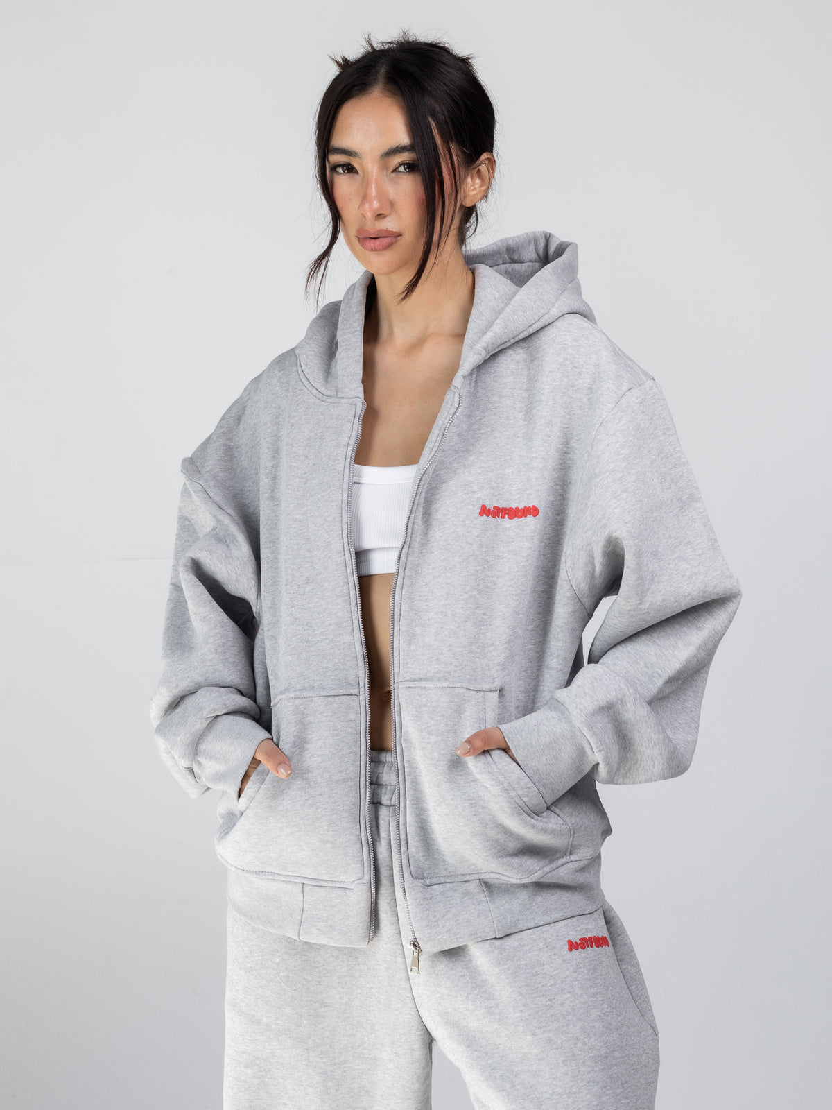 Sweat Jacket - Grey - grey sweat jacket studio