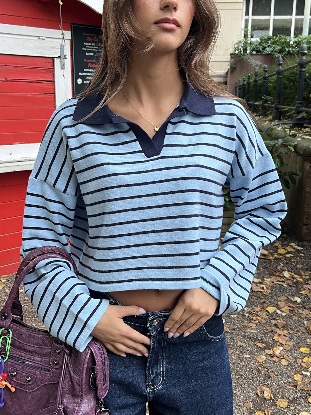 BLUE STRIPES POLO