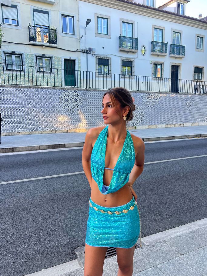 SEQUIN MINI SKIRT
