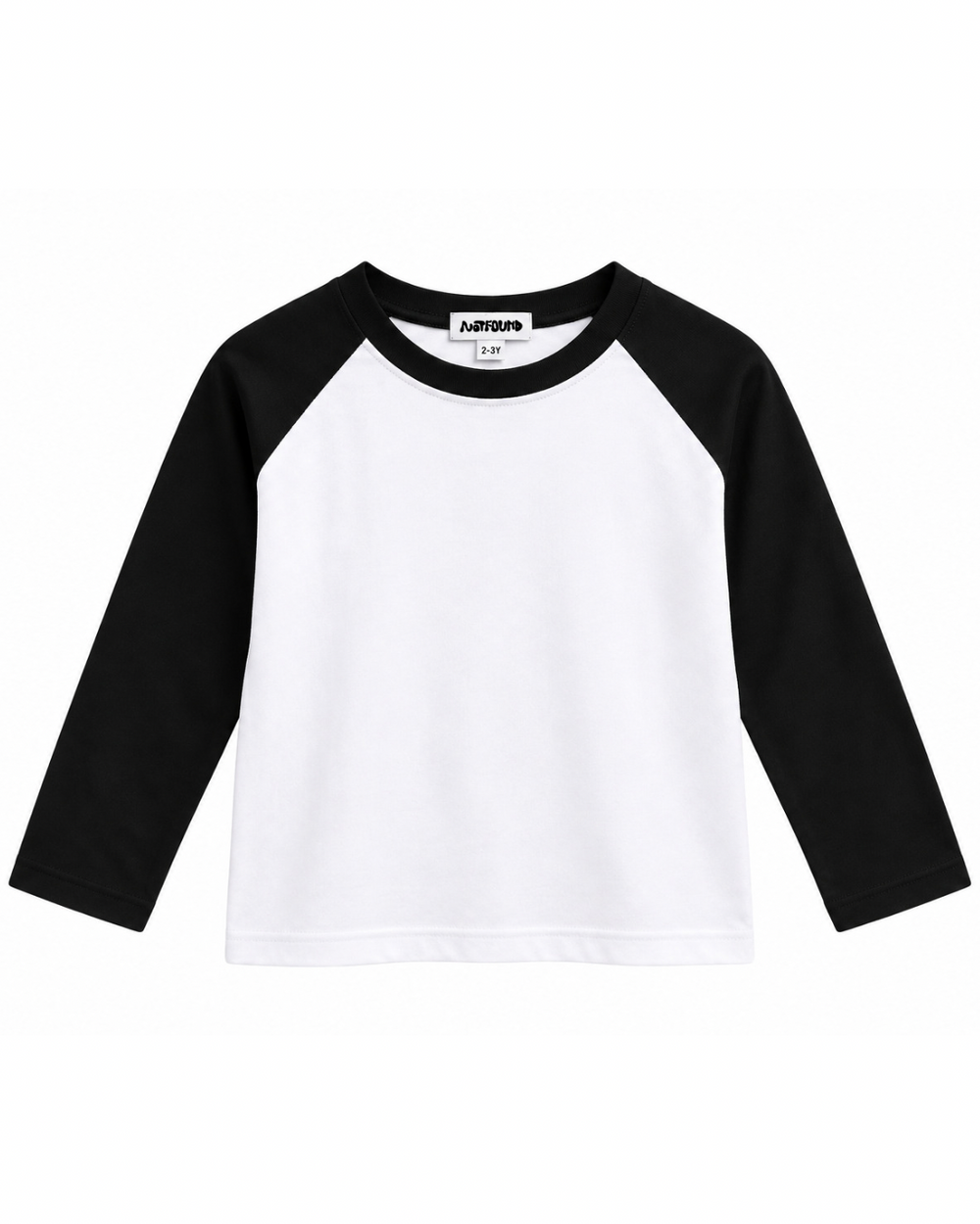 LONG SLEEVE T SHIRT - WHITE/BLACK