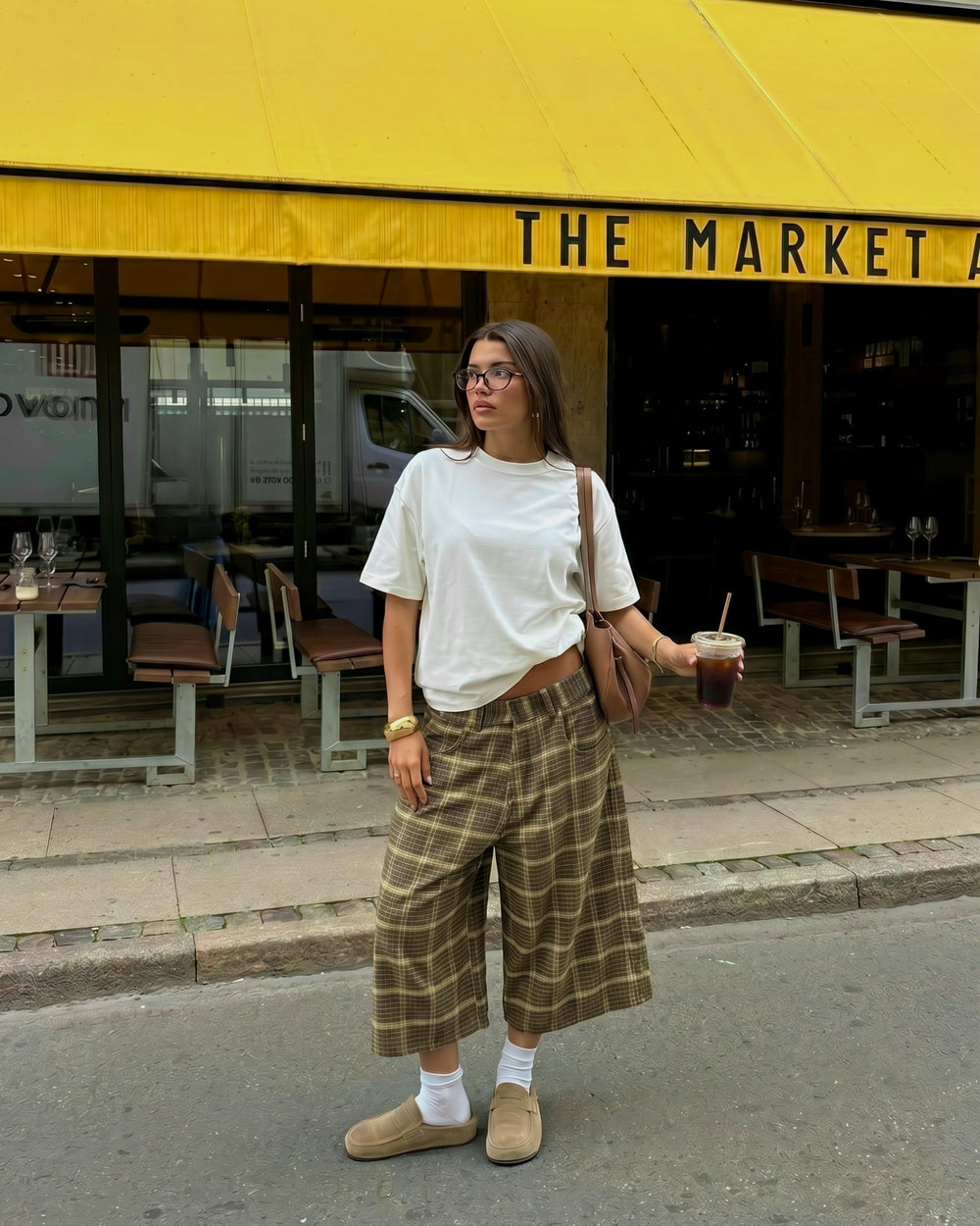 PLAID JORTS