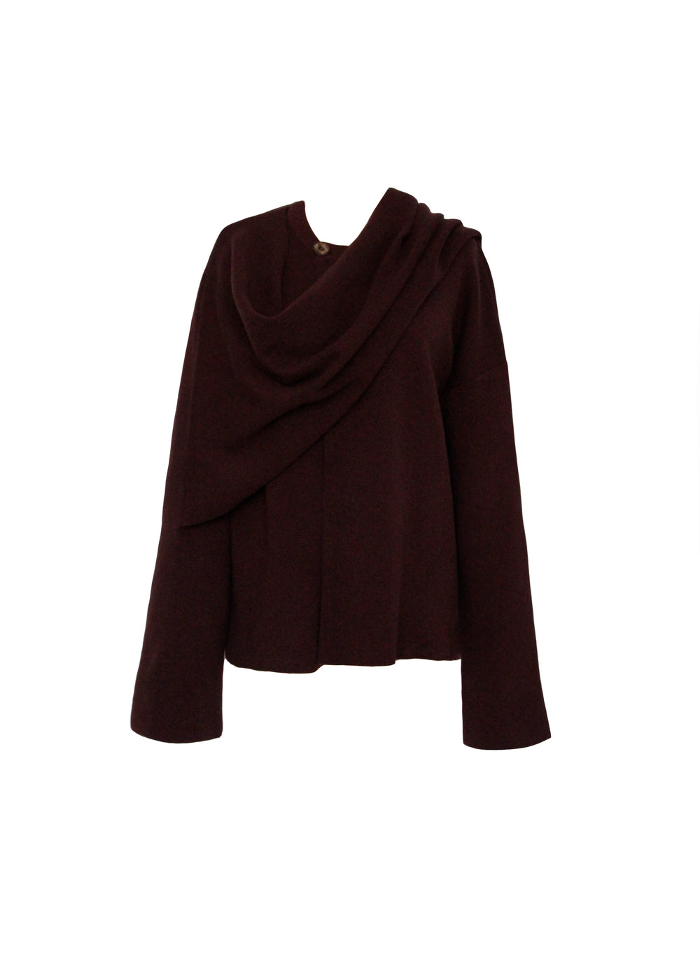 KNIT SCARF CARDIGAN