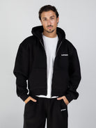 Sweat Jacket - Black - black sweat jacket studio