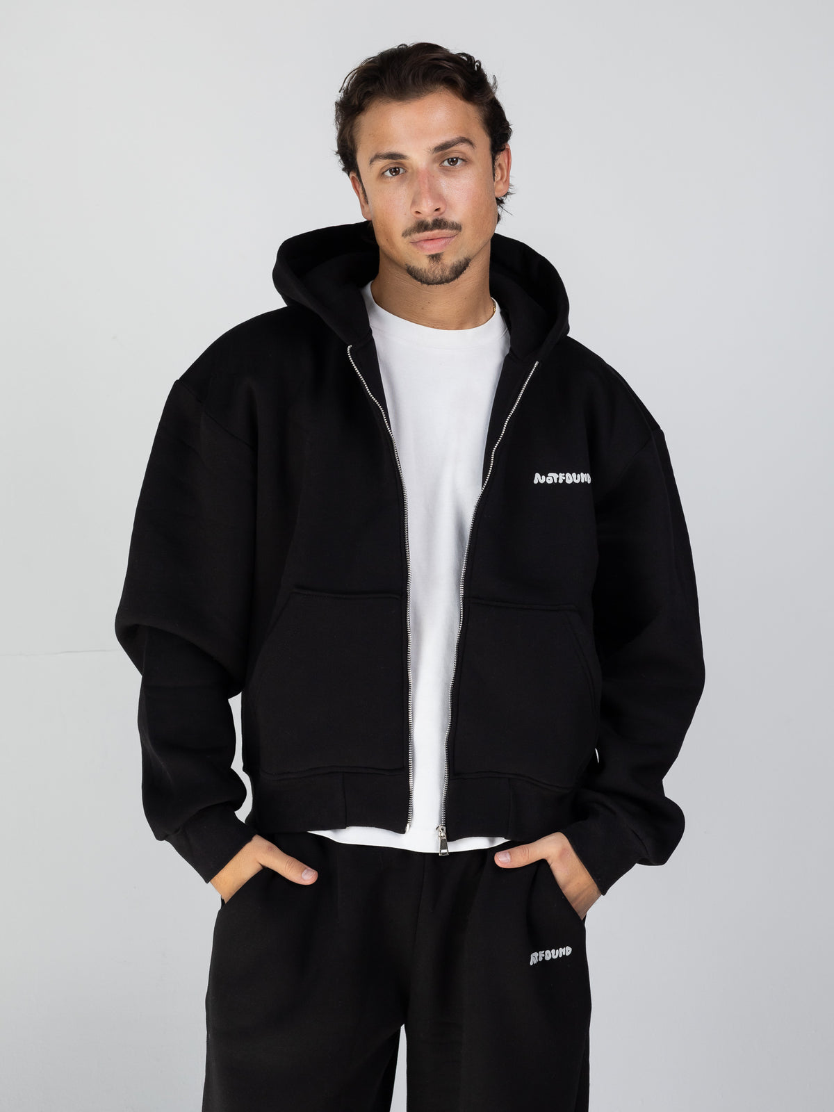 Sweat Jacket - Black - black sweat jacket studio