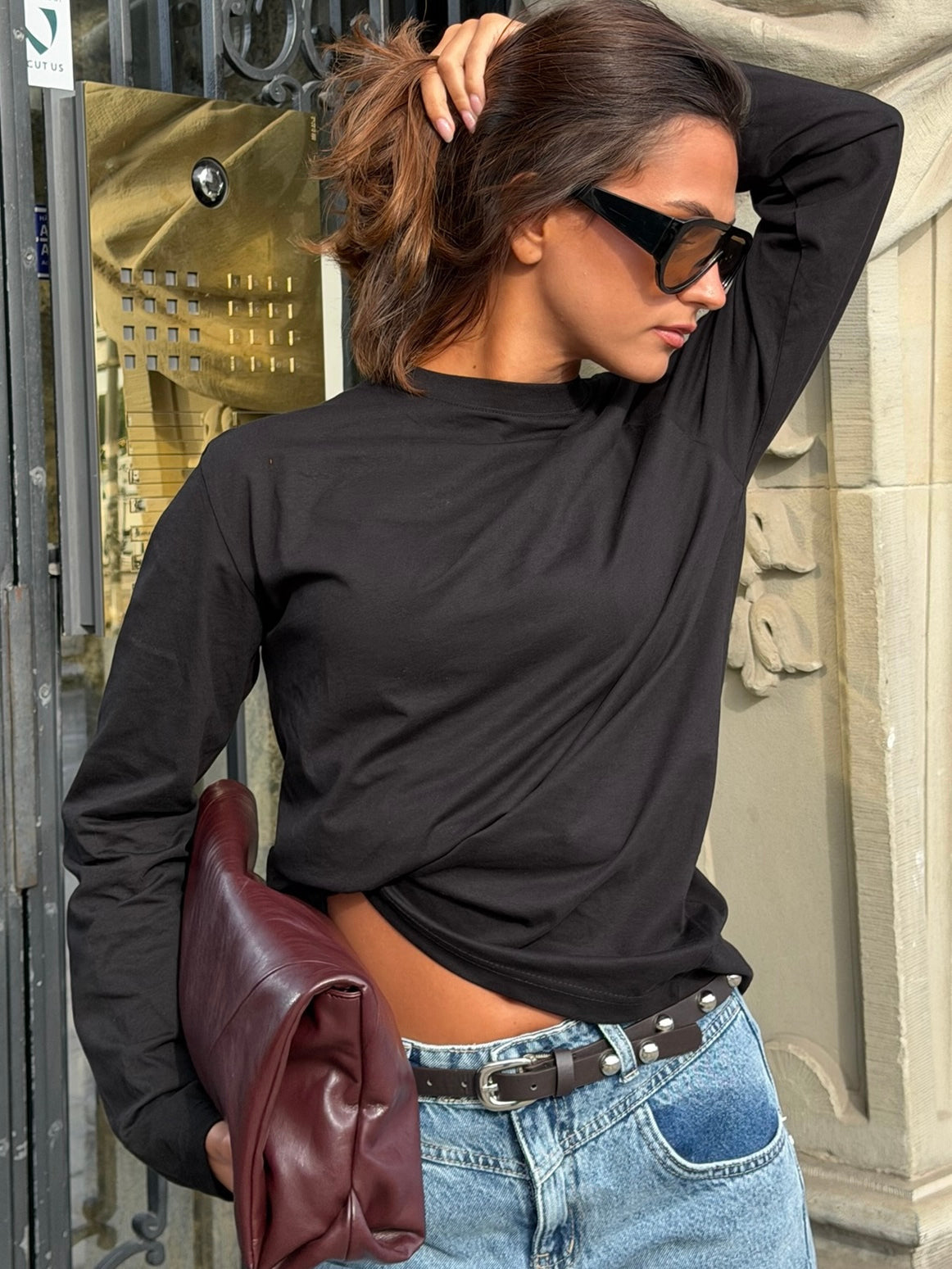 Long sleeve tshirt - black