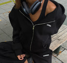sweat jacket - black