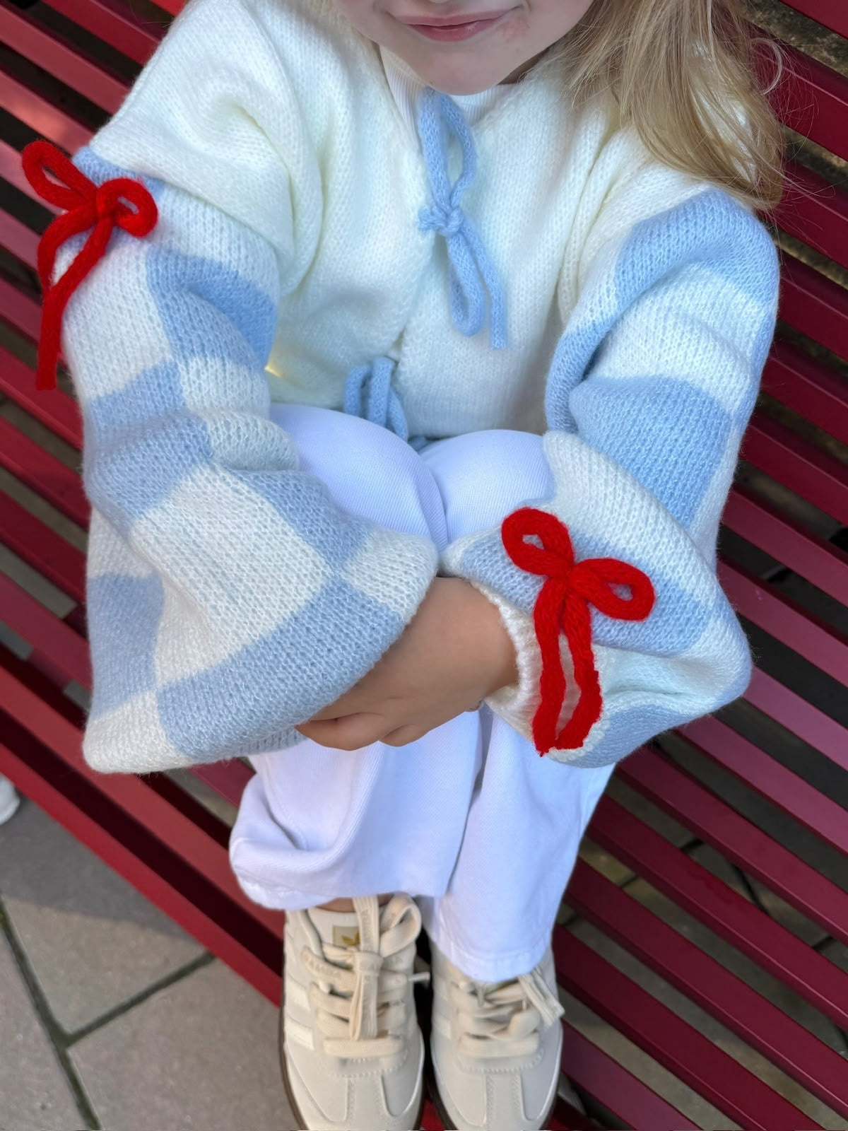 bow baby knit cardigan
