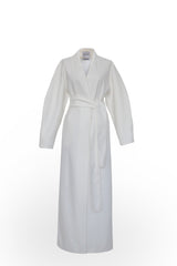 WHITE WOOL COAT