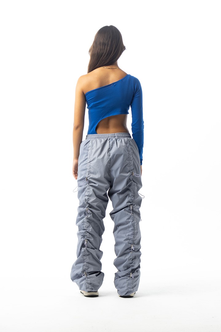 blue cutout bodysuit 