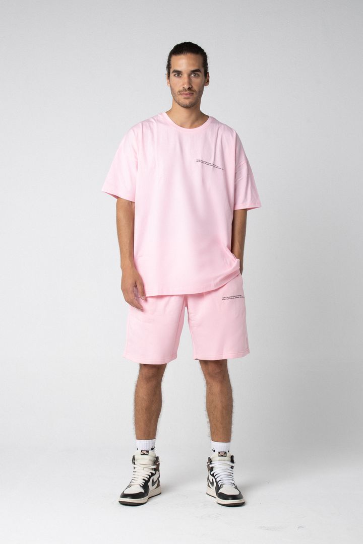 blush oversized tee