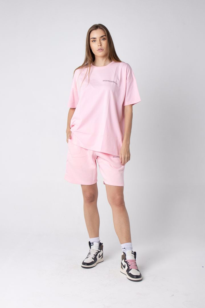 blush oversized tee