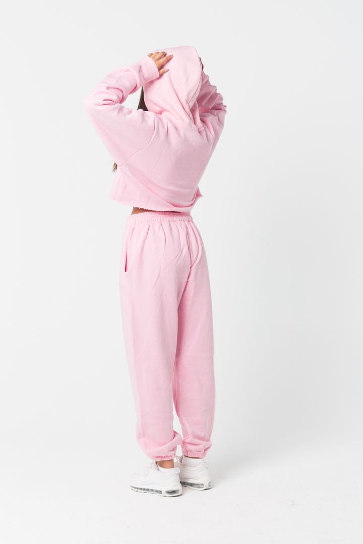 blush Cropped Hoodie