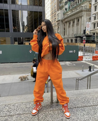 tangerine orange sweats